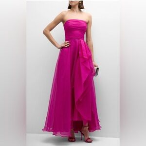 Theia Teresa Draped Strapless Gown NWT Size 4 MSRP $795